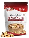 Tropgo Geröstete Nussmischung – 500 g Gesalzene Nüsse – Gesunde Snacks – Jumbo-Nüsse mit Ballaststoffen, Eiweiss, Mineralien – Perfekter Snack - Mandeln, Paranüsse, Cashewkerne, Erdnüsse, Haselnüsse