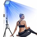 Tragbares Solarium für Zuhause – Bräunungslampe für Gesicht und Körper mit Timer, 31×31 cm, Gesichtssolarium für Arme, Bauch und Beine