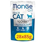 Monge Grill Senior Cat mit Makrele - 28 x 85 g