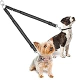 Hundeleine für Zwei Hunde,360° Drehbar und Einstellbar,Doppelleine Keine Verwicklungen für kleine, Mittlere und Große Hunde,Reflektierend,Leine für 2 Hunde für Walking,Training und Jogging