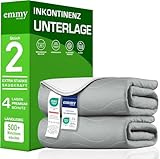 Inkontinenzunterlage waschbar 75x90 cm 2er – Waschbare Matratzenschutz wasserdichte Bettauflage, Inkontinenz Bettunterlage, Nässeschutz, Matratzenauflage (75x90 cm – 2er)