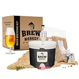 Brew Monkey® Bierbrauset Helles | Basic Set 5 Liter Bier | 6,4% Vol. | Bier Brauen Set | Männergeschenke | Bier Geschenke für Männer | Geburtstagsgeschenk für Männer | Originelles Weihnachtsgeschenk