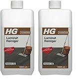 HG Laminat, Vinyl und PVC Reiniger, ein frisch duftender, konzentrierter Bodenreiniger für alle Arten Von Laminat-, Vinyl und PVC-Böden, geeignet für die regelmäßige Anwendung - 1 Liter