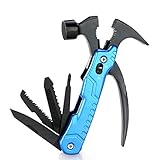 Hammer - Multifunktionaler Klauenhammer mit Edelstahl- und Aluminiumgriff (Farbe: Blau) (Color : Black)