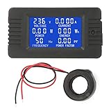 PZEM 022 Wechselstrom -Leistungsmonitor, digitales LCD -Panel -Messgerät für die Spannungsstärke Energie mit geteiltem Kernstromtransformator
