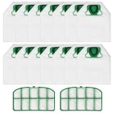 14 Stück Staubsaugerbeute für Vorwerk VK200 FP200 Staubsaugerbeutel, VK200 FP200 Staubsaugerbeutel mit 2 HEPA-Filtern, Staubdicht und Reißfest