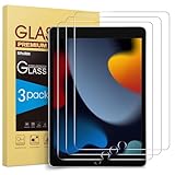 SPARIN 3 Stück Panzer Schutz Glas Schutzfolie für iPad 9. Generation, iPad 8. und 7. Generation, Schutzglas folie für iPad 10,2 zoll 2021 2020
