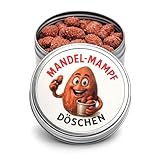 AnyCakes Mandel-Mampf Döschen – Die knackige Mandelpower für unterwegs! Gebrannte Mandeln wie vom Weihnachtsmarkt. Nervennahrung, Geschenk zur Entspannung, Spaßgeschenk, Wichteln/Wichtelgeschenk.