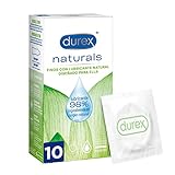 DUREX Naturals Preservativos Finos con Lubricante Natural 10 Unidades