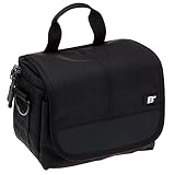UKCOCO Kamera Aufbewahrungstasche tragbare Kameratasche DSLR kameratasche Kamerataschen wasserdichte Kameratasche SLR-Kameratasche gepolsterte Kameratasche Reise Kameratasche Nylon Black