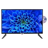 MEDION E12475 (MD 20109) 59,9 cm (24 Zoll) Full HD Fernseher mit DVD-Player (perfekt für Camping Wohnmobil LKW Garten, 12V KFZ Car-Adapter, Triple Tuner Receiver)