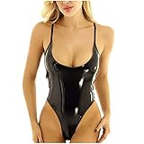 MJGkhiy Dessous Set Reizwäsche Offen,Wimpern Spitze Bodysuit Body Dessous Reizwäsche für Sex Backless Lederkleid Bodysuit Schlafkleid Hosenträger Nachtwäsche Babydoll Pyjama Spitzennachthemdes
