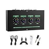 Mtucegi Robuster Metall Verstärker 2 Mikrofonkanäle Tragbarer Hörverstärker Für Mehrere Geräte Verwendung Von Karaoke Verstärkern