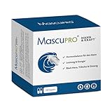 MascuPRO® Mann & Kraft - Vorteilsbox, 20:1 Black Maca, Tribulus Terrestris, Bockshornklee, Cordyceps, Zink & Aminosäuren | 180 Kapseln für Energie, Leistung & Hormonbalance