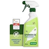 Spinnen Spray 500 ml - Effektive Spinnenabwehr - Abwehrspray mit Langzeitwirkung als Alternative zur Spinnenfalle - Anti-Spinnenspray für Innen & Außenbereich