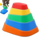 Trittsteine für Kinder | sensorische Balance und Koordinationssteine für | Langlebige Bodenausgleichssteine für den Innen- und Außenbereich für die Entwicklung von Kleinkindern – ideal für Zuhause,