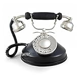 Antikes Telefon, viktorianisches Retro-Design, nicht funktionierendes Telefon, verchromt