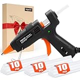 Feuerfest Heißklebepistole mit 30pcs Heißklebesticks (130 * 70mm), Klebepistole für DIY Kunst, Handwerk und schnelle Reparaturen in Haus & Büro, 20W Klebepistolen
