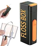 Reise-Zahnseidenhalter, Zahnseidenhalter-Reiseetui, Aufbewahrungsbox für Zahnseidenetui | Automatischer Pop-Zahnseide-Hakenhalter, Reise-Zahnseide-Etui mit 10 Zahnseide-Picks