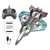 2 Modi Flying Airplane, Lightweight Remote Control Plane, Fun RC Airplane for Kids, Stunt RC Glider Airplane, LED Airplane Toy with Lights, RC Plane for Indoor and Outdoor, Gift RC Plane for Kids
