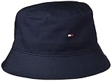 Tommy Hilfiger Herren Fischerhut Flag Bucket Hat, Blau (Desert Sky), Onesize