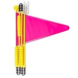 Cycley Fahrradwimpel pink - faltbar 4-teilig - Wimpel Höhe 160 cm