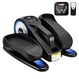 AOODIL Unter dem Schreibtisch Ellipsentrainer, Pedaltrainer mit Fernbedienung, Mini Ellipsentrainer, Beintrainer für Zuhause, Tragbare Elliptische Stepper für Senioren und Erwachsene