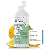 Pferdepflege24 Schimmel Shampoo Pferde 500ml - Sanfte Reinigung die Verfärbungen Verschwinden lässt - Anti Gelbstich Pferdeshampoo für schonende Fellaufhellung, Intensive Reinigung & Pflege