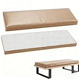 WLXFF Sitzauflage Bank Leder, wasserdichte Sitzkissen, Hochdichte Bankauflage Mit Rutschfester Unterseite, Outdoor-Kissen FüR SchaukelmöBel Im Garten,No11,100X35X5CM