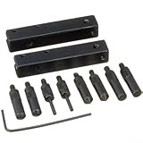 Qualoramall Digitales Messschieber-Zubehör-Set mit 8 Messköpfen, 2 Klemmen und Schraubenschlüssel für präzise interne und externe Nutstufenmessung, kompatibel mit verschiedenen Cali