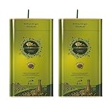 Extra Virgin Olive Oil from Crete – 2 x 5 L Kanister mit Ausgießer, Kaltgepresst & Ungefiltert, Griechisches Olivenöl aus Kreta, Erste Kaltpressung, Mildes Aroma, Für Kalte & Warme Speisen