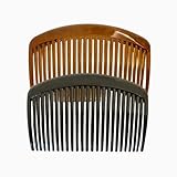 2 Stücke Haar Seitenkamm, Haarkamm, 23 Zähne Kunststoff Haarspange, Französische Seitenkämme für Frauen und Mädchen