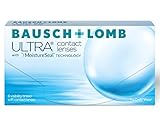 Bausch + Lomb Ultra, sphärische Premium Monatslinsen, Kontaktlinsen weich, 6 Stück BC 8.5 mm / DIA 14.2 / -2.00 Dioptrien