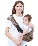GAGAKU Kindertrage Seitlich Babytragetuch Trage Baby mit Rutschfestem Hüftsitz Tragetuch Kleinkind Hüfttrage Kleinkindtrage Ergonomischer Tragehilfe Babytrage ab 6 monate (Leopard)