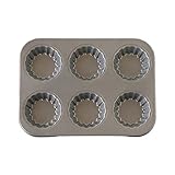 Hattba Backförmchen, Blumenform, Muffinform, Seife, Canele-Form, Kuchenform, Karbonstahl, einfach zu verwenden und zu reinigen