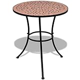 Bistrotisch Terrakotta-Rot 60 cm Mosaik,jiangboyue-41528