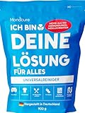 Monocure Fleckenentferner Kleidung Ich Bin Deine Lösung für Alles, Oxi Action Pulver entfernt Geruch, hartnäckige Flecken | Waschkraftverstärker und Weißauffrischung | Ohne Chlor, Duftstoffe, 900g