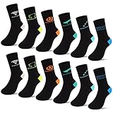 L&K-II 12er Kindersocken Sportsocken für Jungen Junior aus Baumwolle Wintersocken Fußball 2874 39-42