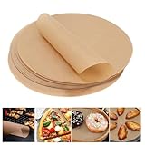 100 Blatt 30cm Backpapier Rund, Runde Antihaft-Backpapier, Rundes BBQ Papier Hitzebeständig, für Pfannen Backen BBQ Pizza Kuchen Luftfritteuse