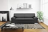 DOMO. collection Sofa Alisson, 3er Couch, 3-Sitzer, 3er Garnitur, Polstergarnitur 199 x 83 x 75 cm (BxTxH), in schwarz