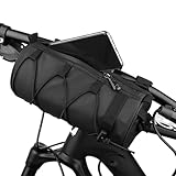 Kavaye 2,5L Lenkertasche Fahrrad Wasserdicht Fahrradtasche Vorne Lenker, Lenkertasche Rennrad Multifunktional Rahmentasche Fahrrad für Alle Arten von Fahrrädern Geeignet, Rennrad, Umhängetasche