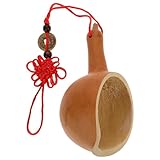 Homoyoyo Große Kürbis Wasserschöpfer Schöpfkelle aus Natürlichem Kürbismaterial Leichter Küchenlöffel mit Rutschfestem Griff Vielseitig für Haushalt Garten und Kochen