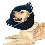 WingFly Schutzkragen für Hunds Halskrause Schützender Einstellbar Hundekragen Schutzkragen Krägen mit Klettverschluss Tier Kragen Elizabethan Halsband für Haustier Hund Katze Nackenschutz Kissen (L)