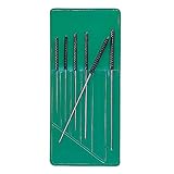 SELVA Handreibahlen-Sortiment, 6-teilig, 0,15 bis 1,40 mm, zum Glattreiben von Bohrlöchern, 5-kantig, mit geriffeltem Kunststoffgriff, inkl. Plastiktasche