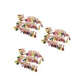3 Sätze Memo-Ordner Fotostifte Fotoclips Für Bilder Kleine Wäscheklammern Für Das Klassenzimmer Holzklammern Wäscheklammern, Robust Kleidungsnadeln Mahagoni- 35 Stück * 3 ABOOFAN