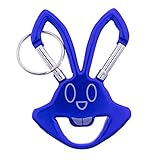 Paracord Planet Laughing Rabbit Schlüsselclip – verschiedene Farben – Einzel, 2, 5, 10 Packungen – Flaschenöffner 10 Pack blau