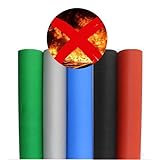 Feuerfeste Schweißdecke, hitzebeständige Schutzmatte für Auto, Camping, verdickte, schwer entflammbare Isolierung, schwarz, 0,4 mm x 1,5 x 50 m