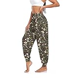 Yasala Yogahose für Damen, hohe Taille, Stretch, lockere Boho-Hose, Sport, Tanz, Haremshose, Mehrfarbig-024, XX-Large