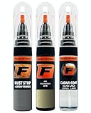 FIRANTO Lackstift Autolack Reparaturset für VW/Volkswagen L2F8 Cyclone Terra Green - 3-in-1 Autolack Kratzer Reparaturstift 15ml Grundierung, Klarlack