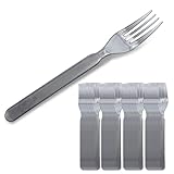 O OLAX Plastikgabeln 100 Stück – 17.5cm Mehrweg Gabeln aus Kunststoff | Wiederverwendbar & Spülmaschinenfest | Robustes Plastikbesteck für Party, Events & Alltag